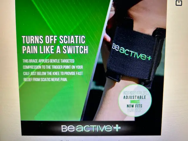 TWO NEW BEACTIVE CALF BRACES FOR SCIATICAS PICTURED