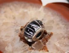 925 PANDORA MURANO GLASS ZEBRA #790938