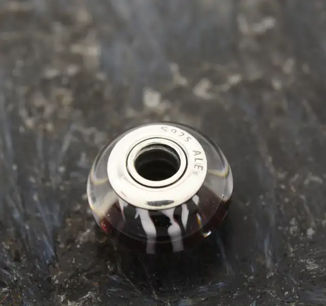 925 PANDORA MURANO GLASS ZEBRA #790938 - Photo 4