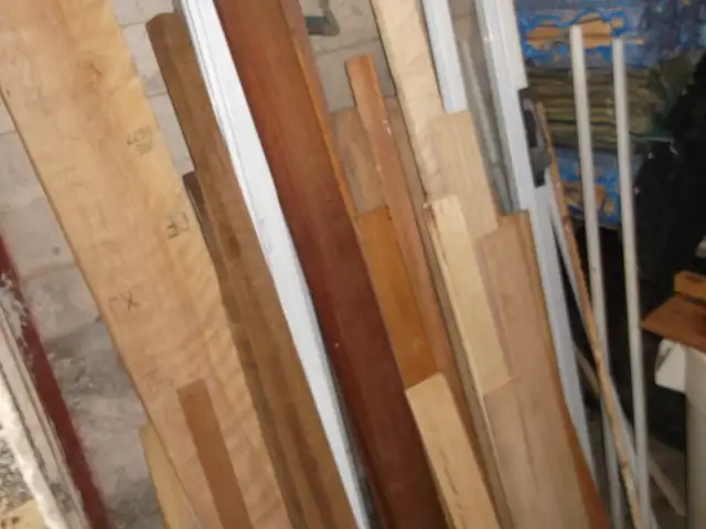 Misc. hardwood boards, hardwood flooring, etc.