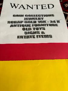 WANTED YOUR ANTIQUES
