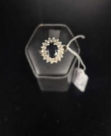 SZ 6.5 Ladies 14k Gold Sapphire Ring (23584775)