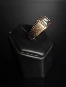 SZ 10 3/4 Men's 10k Gold Ring (22600375) - Photo 2
