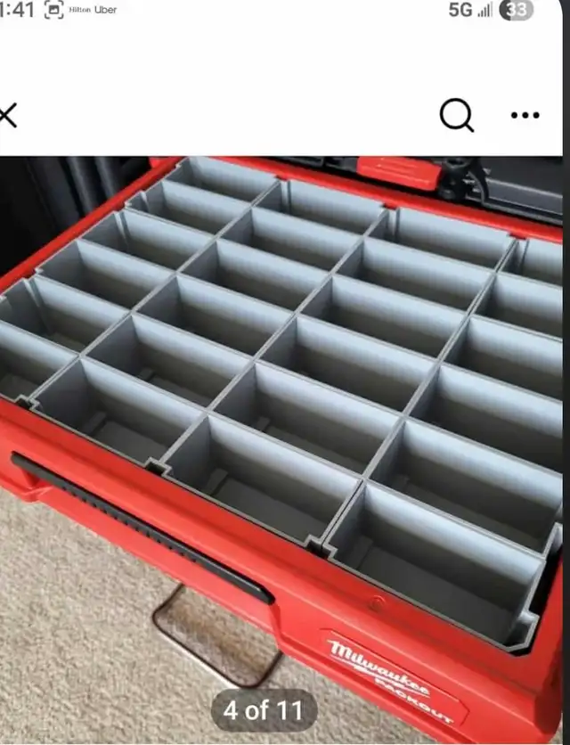 Milwaukee Packout 3-Drawer Multi-Depth Toolbox Inserts - Photo 4