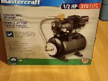Pompe à jet électrique Mastercraft,  1/2 HP Neuve