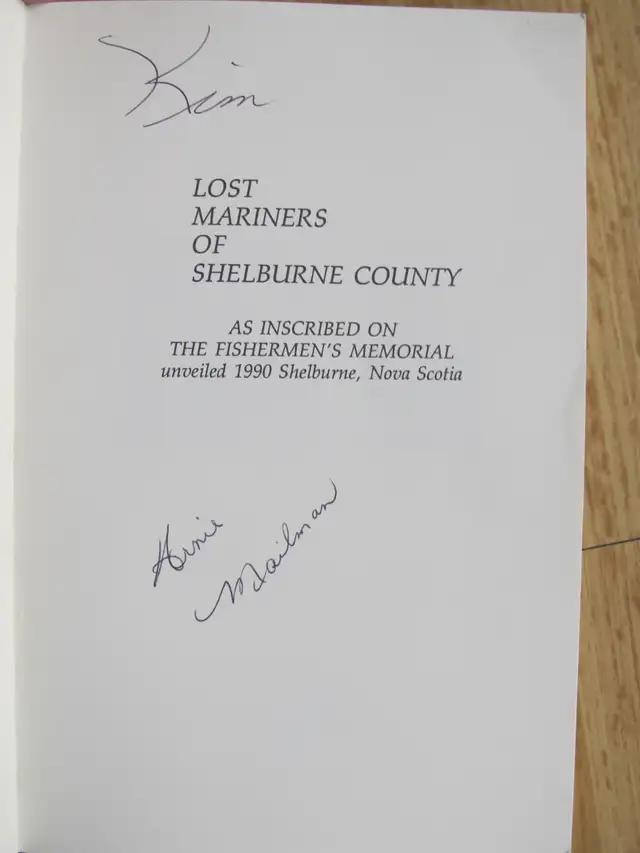 LOST MARINERS OF SHELBURNE COUNTY Vol 1 by Eleanor Smith – 1991 - Photo 2