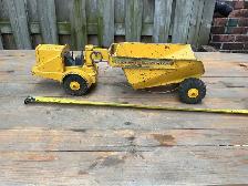 1950’s Marx Lumar Rocker Dump Pressed Steel Toy Dump Truck !
