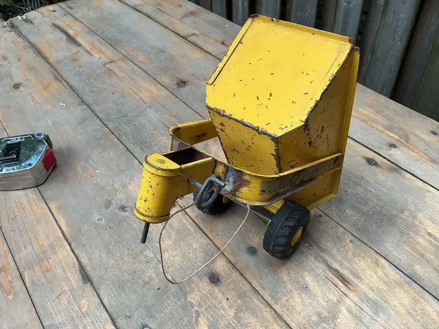 1950’s Marx Lumar Rocker Dump Pressed Steel Toy Dump Truck ! - Photo 9