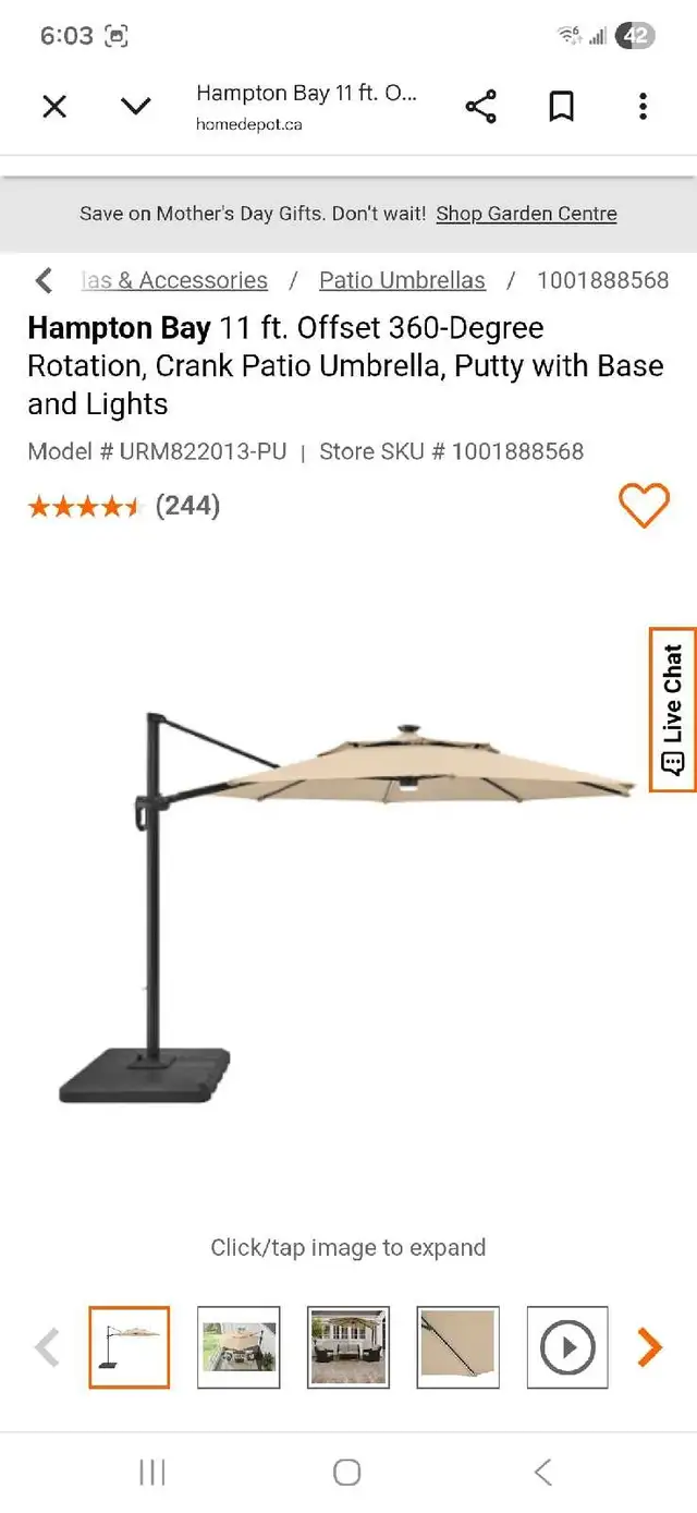 Large Patio Umbrella - Photo 7