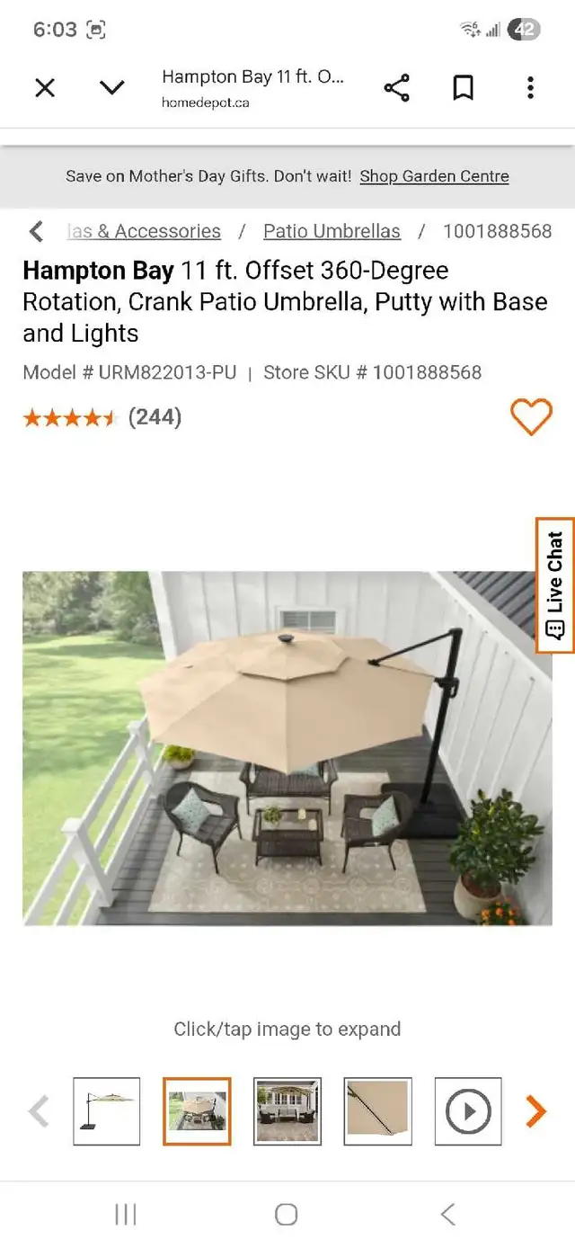 Large Patio Umbrella - Photo 8