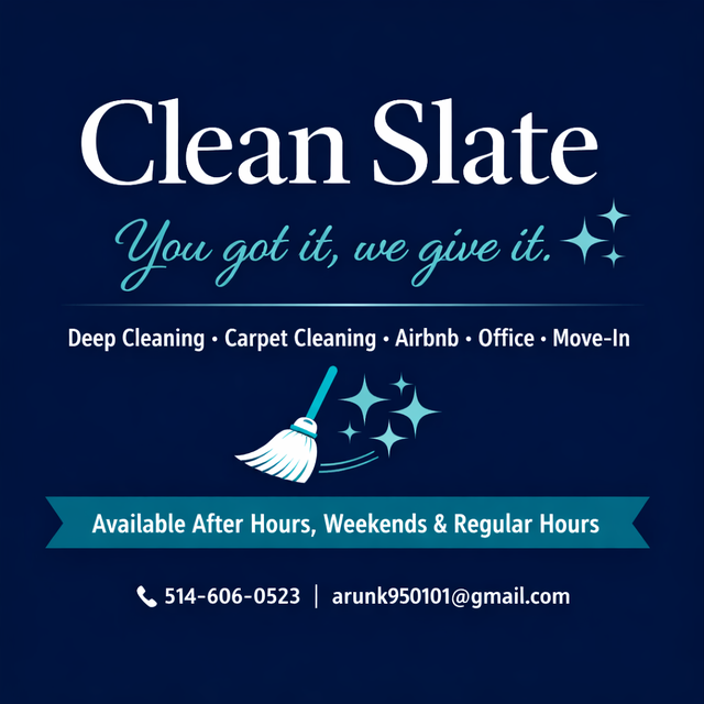 Cleaning services. Clean products