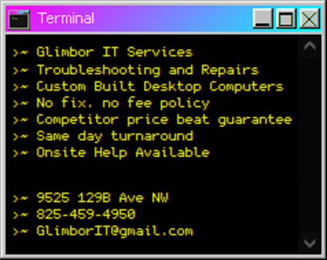 Computer Repair, Laptop Repair, Custom Built Desktop Computers