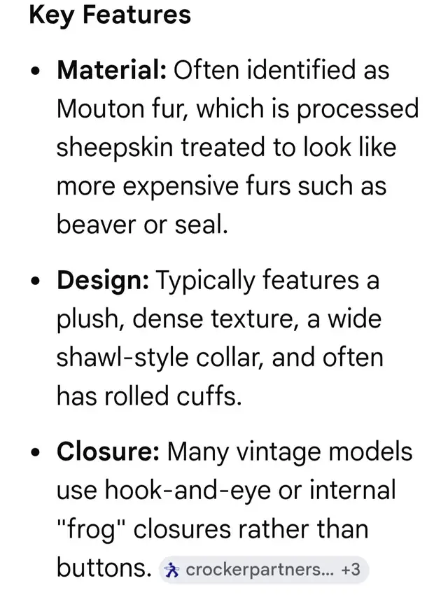 FUR COAT ( MOUTON VINTAGE STYLE FUR COAT) - Photo 6