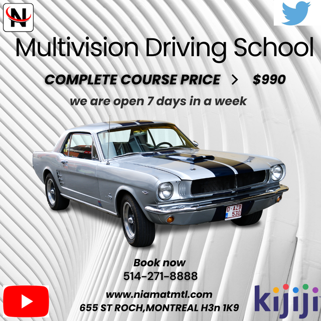 CLASS-5, CAR FULL DRIVING COURSE FROM SAAQ APPROVED SCHOOL