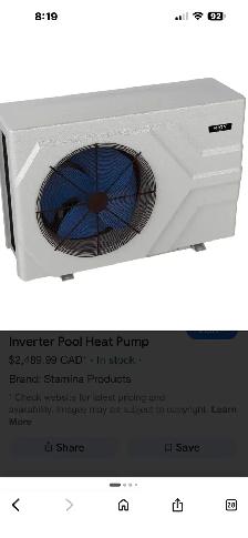 Heat pump for pool
