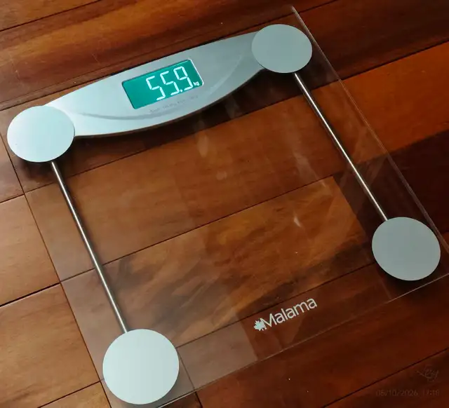 Digital body scale, so reliable in kg or lbs