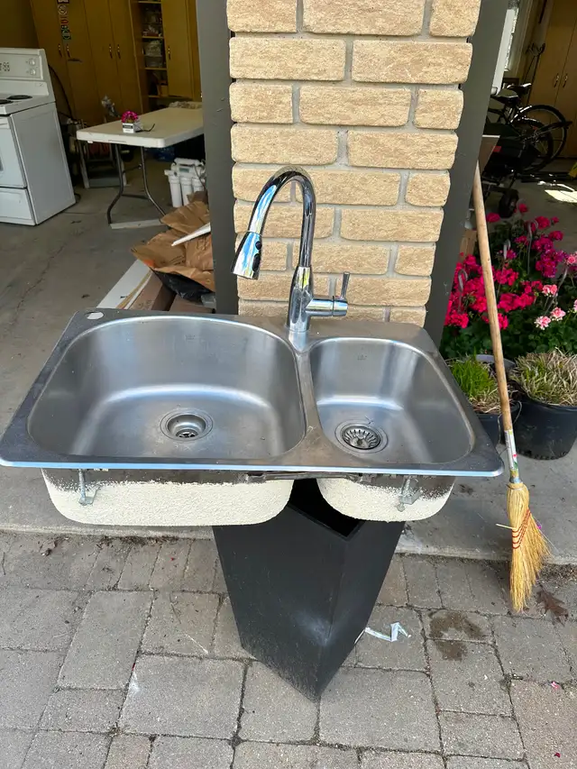 Stainless steel sink, faucet,  water filter tap, drain assembly