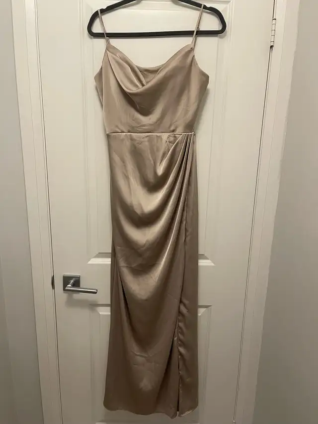 MORI LEE DRESS SIZE 8 LATTE COLOUR $200 - Photo 4