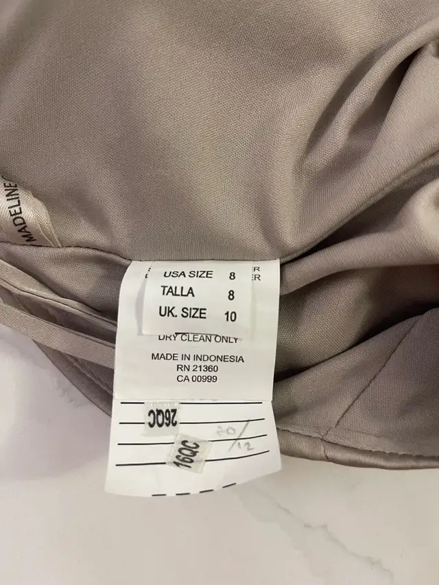 MORI LEE DRESS SIZE 8 LATTE COLOUR $200 - Photo 8