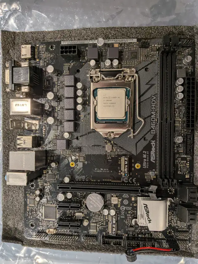 Intel i9-10850K, 10core/20thread CPU with ASRock B460M-HDV MB - Photo 3