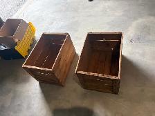 Free delivery used Wooden Crates (Set of 2) - Photo 9