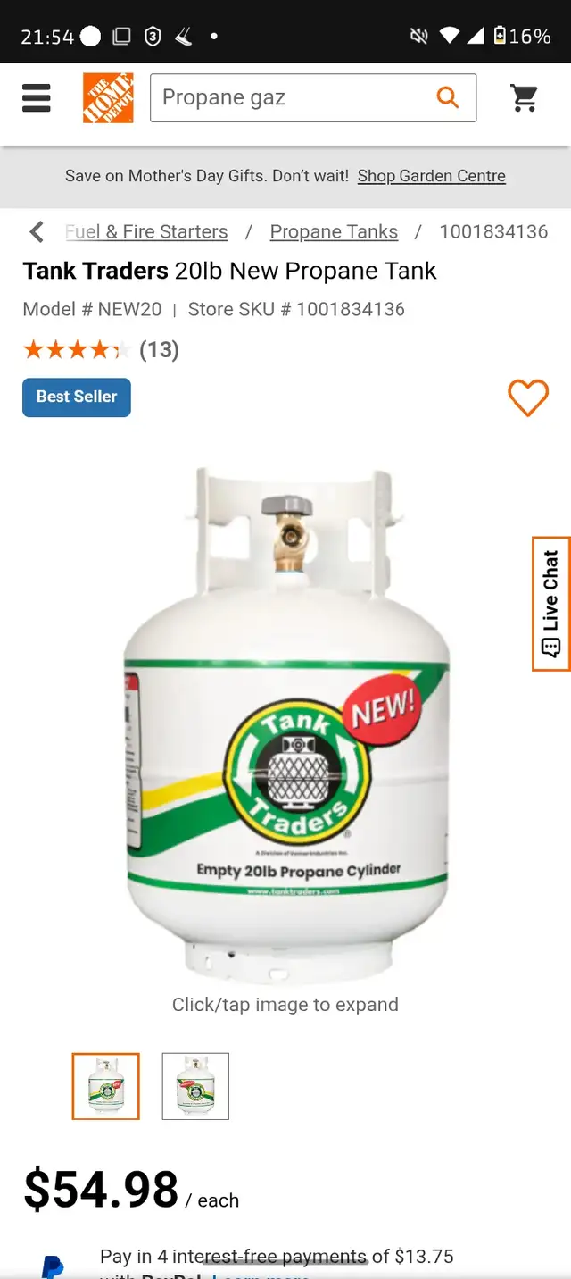 9x pleine/full 20lb propane bonbonne/tanks à vendre/for sale