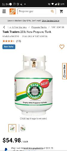 9x pleine/full 20lb propane bonbonne/tanks à vendre/for sale