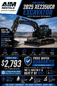 2025 XE235UCR Excavator For Rent