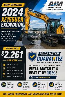 2024 XE155UCR Excavator for Rent