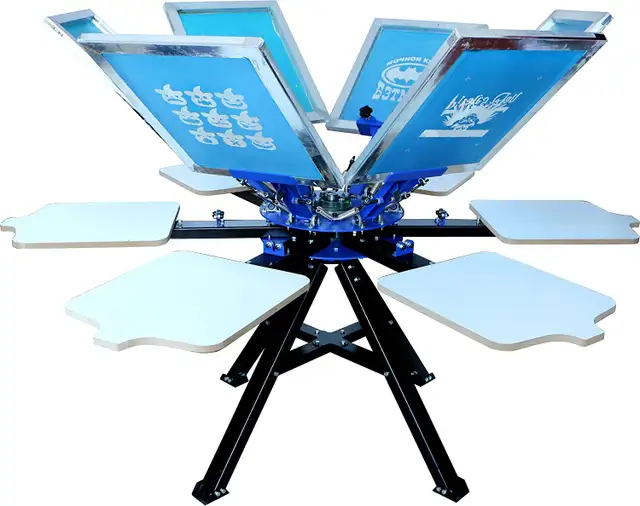 M662L 6 Color 6 Station Screen Printing Press Machine 006366 - Photo 6