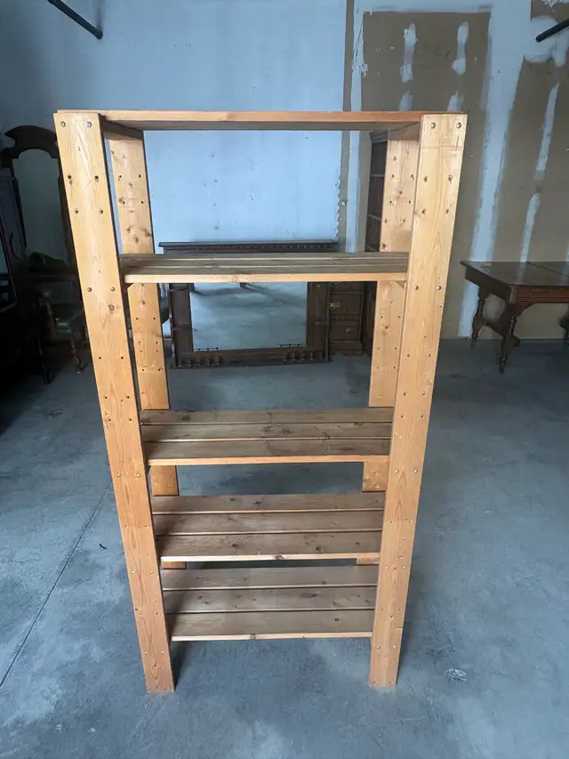 Free delivery used Wooden Shelf Unit - Photo 2