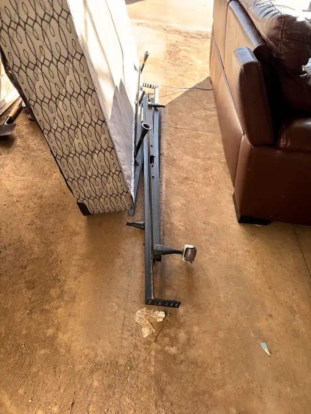 Queen bed frame and box spring $80