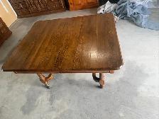 Free delivery used Antique Oak Dining Table