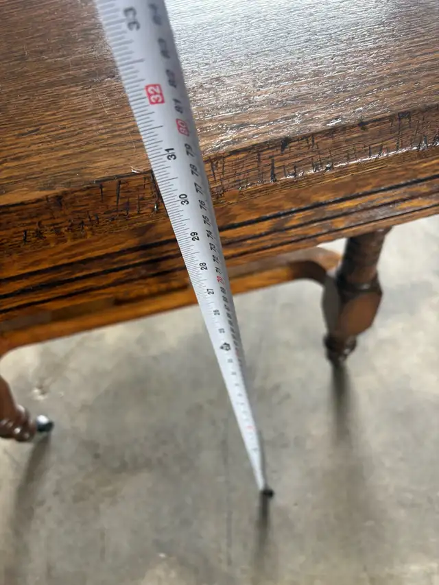 Free delivery used Antique Oak Dining Table - Photo 8