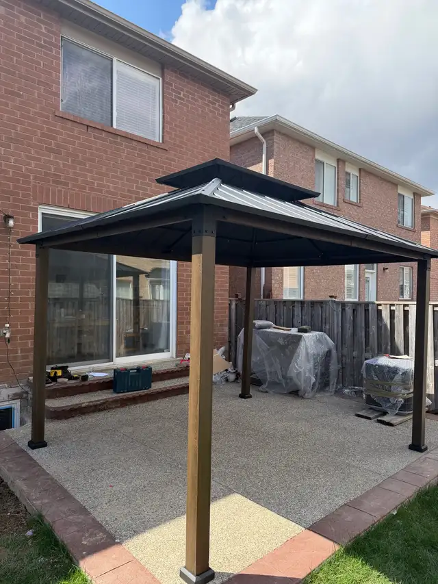interlock  - concrete  - gazebo assembly - Photo 7