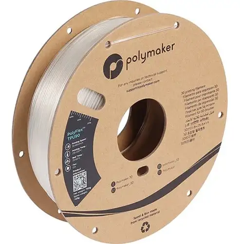 POLYMAKER POLYFLEX TPU90 CLEAR TPU – 2.85MM – SEALED – $25