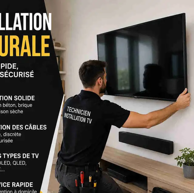 Installation tv -support mural & wall mount  (438-812-7781)