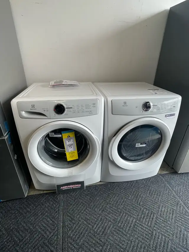NEW 27" Electrolux Front Load Washer And Dryer Set (Stackable)