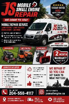Js mobile lawnmower Tune ups