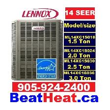 Lennox High efficiency Air Conditioner with Installation from