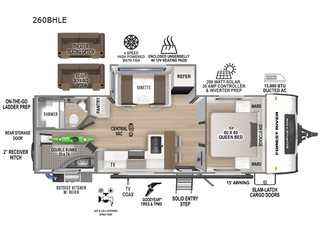 2026 Forest River RV Surveyor Legend 260BHLE - Photo 2
