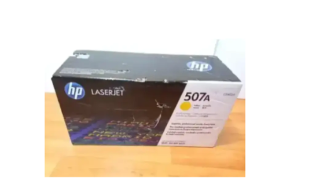 TOUT NEU HP 507A (CE402A)YELLOW ORIGINAL LASERJET INK CARTRIDGE