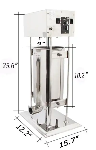 110V 10L Electric Sausage Stuffer Meat Filler 304SS 153087 - Photo 2