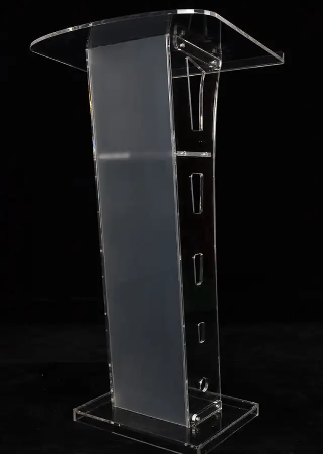 Modern Clear Acrylic Podium Plexiglass Church Pulpit 220395 - Photo 5