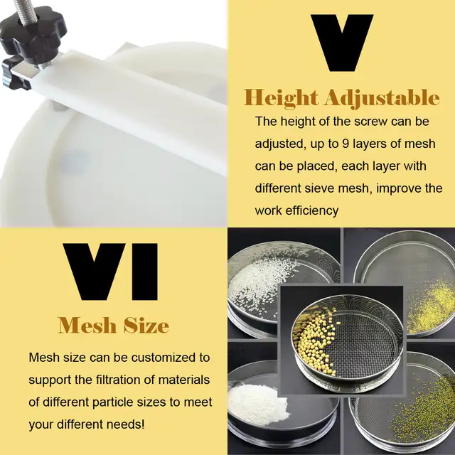 DY-200Vibrating Sieve Machine Lab Powder Particles Shaker 056295 - Photo 9