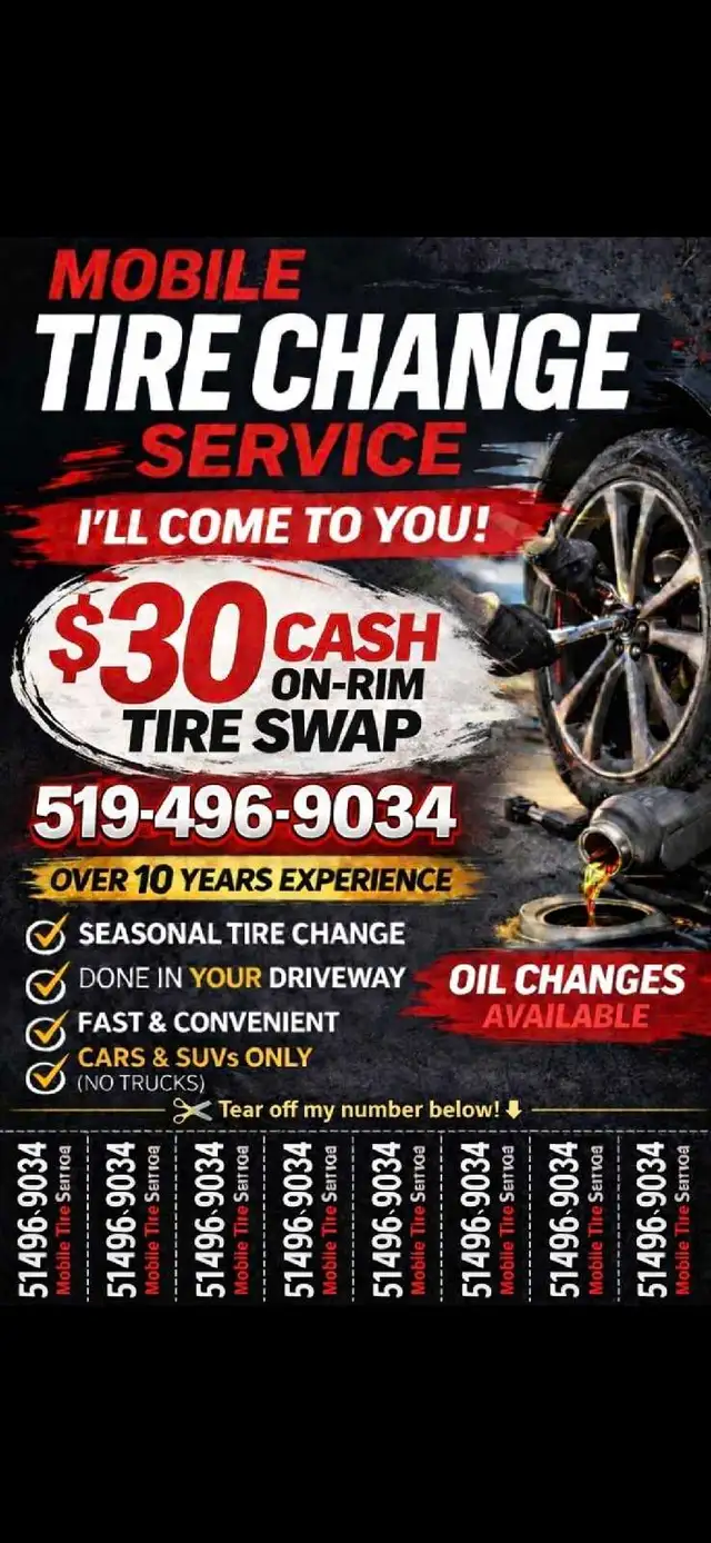 Still have your Winters on? $30 Mobile Tire Change/Swap Service! - Photo 2