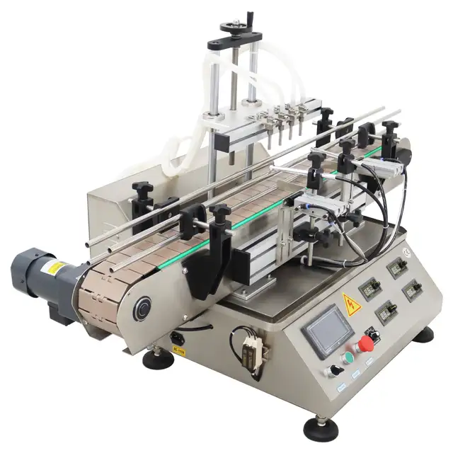 Desktop Four Head Magnetic Pump Liquid Filling Machine 160187 - Photo 10