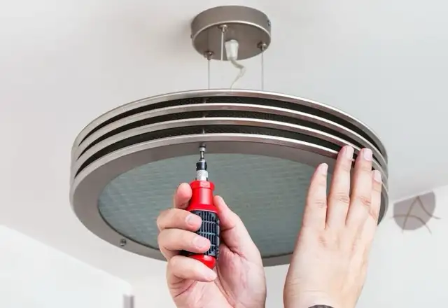 installation de luminaire,plafonnier