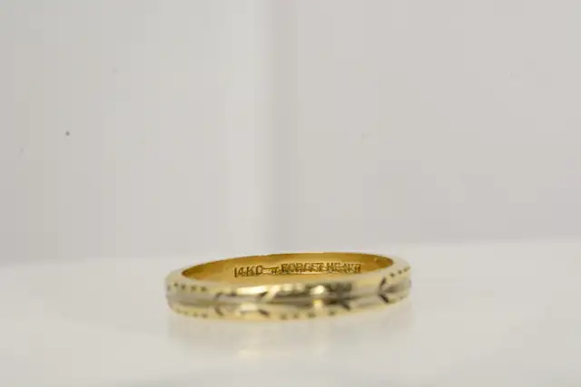 14K FORGET ME NOT BAND - Photo 6