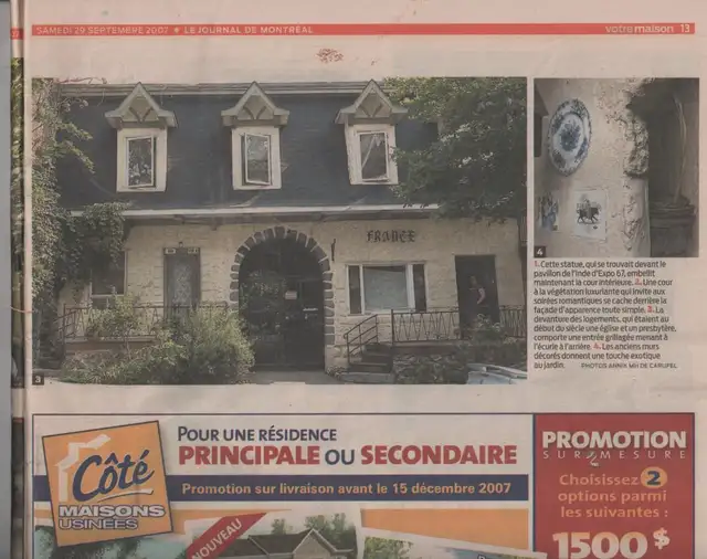 3 1/2  ' MAISON FRANCE '  DOWNTOWN, MONTREAL - Photo 3